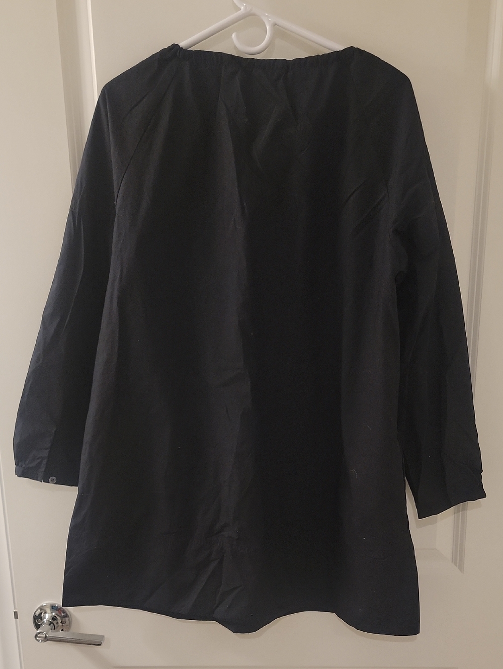Banana Republic Black Drawstring Neck Dress - Picture 4 of 5